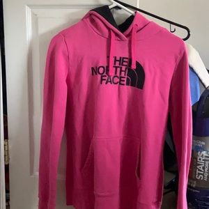 north face pink hoodie